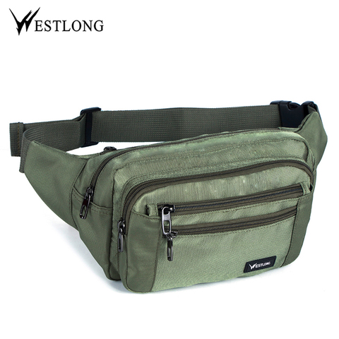 De moda de paquete de la cintura Casual funcional impermeable Fanny Pack cinturón bolsa hombre Cartera de teléfono bolsas Unisex 3935 ► Foto 1/6