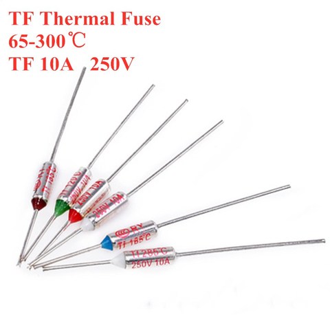 TF fusible térmico RY 10A 250V temperatura 65C 85C 100C 105C 100C 120C 130C 152C 165C 172C 185C 192C 200C 216C 240C 280C 300C ► Foto 1/1