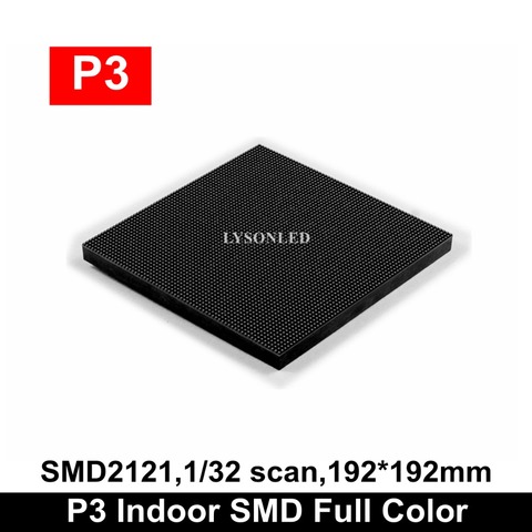 HD P3 SMD de interior a todo Color Módulo De Pantalla LED 64x64 píxeles 3 en 1 RGB 192*192mm ► Foto 1/6