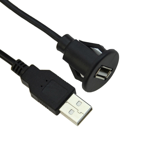 Cable de Panel de extensión para tablero de coche, 1M, macho A hembra, USB 2,0, Q9QD ► Foto 1/6