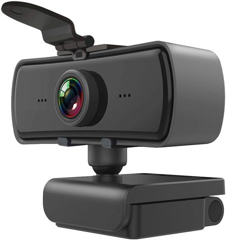 Webcam HD 2K 2040x1080P para ordenador, cámara web giratoria con micrófono para transmisión en vivo, videollamada, conferencia, trabajo ► Foto 1/6