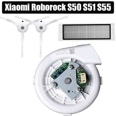 4 unids/lote nuevo ventilador de filtro de Cepillo Lateral para XIAOMI Roborock S50 S51 Robot repuestos de aspiradora ► Foto 1/4