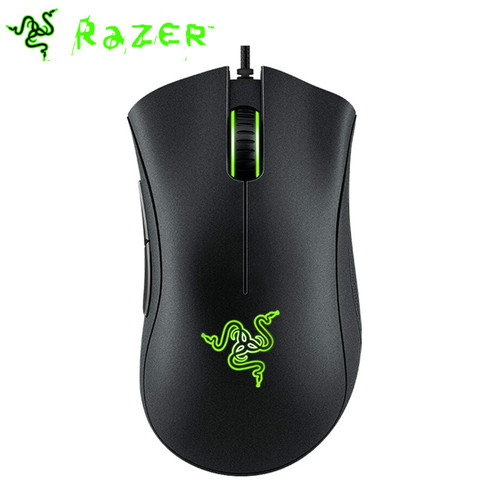 Ratón Original Razer DeathAdder esencial para juegos por cable, ratón con Sensor óptico de 6400DPI, 5 ratón profesional para juegos para ordenador PC ► Foto 1/5