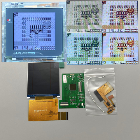 Fácil de instalar, pantalla LCD IPS de gran brillo de 2,6 pulgadas de tamaño original, adecuada para Nintendo Gameboy de bolsillo GBP ► Foto 1/5