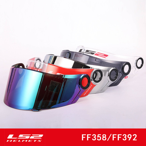 LS2 ff358 visor de casco de motocicleta de cara completa adecuado para LS2 FF396 FF392 casco Anti-niebla lente de viseira transparente ► Foto 1/1