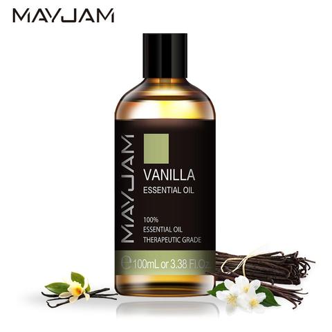 MAYJAM-Aceites Esenciales naturales puros, difusor de 100ml, aceite aromático de vainilla, eucalipto, menta, Sándalo, romero, canela, aceite de árbol de té ► Foto 1/6