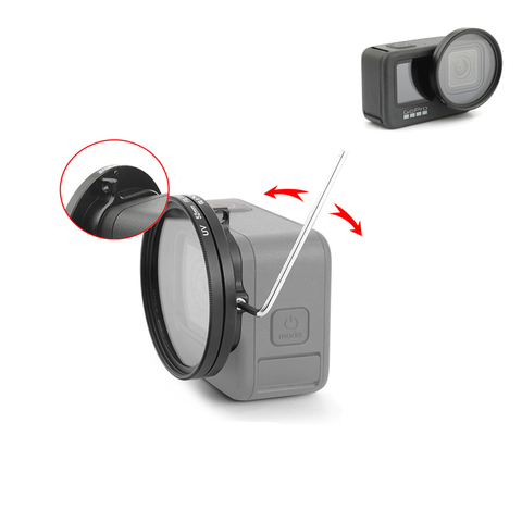 Marco de lente de anillo adaptador de Filtro de lente UV de 52mm de aleación de aluminio para GoPro Hero 9 accesorios de Cámara de Acción ► Foto 1/1