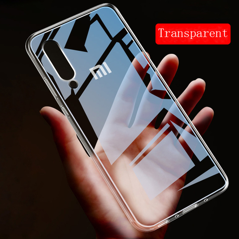 Transparente TPU suave Funda de silicona para Xiaomi Mi Pocophone F1 8 SE 6X 5X A1 A2 Lite 5 6 5S Plus nota 2 mezcla 3 2S caso Funda ► Foto 1/6