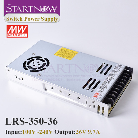 Startnow-Interruptor de LRS-350-36 para controlador láser, fuente de alimentación conmutada, Original MW, Taiwán Meanwell, 24V, 36V, 48V, 350W ► Foto 1/6