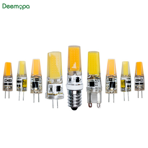 Bombilla LED G4 G9 E14 para lámpara de CA/CC, atenuación de 12V, 220V, 3W, 6W, 9W, COB, iluminación LED SMD, reemplazo de lámpara halógena ► Foto 1/6