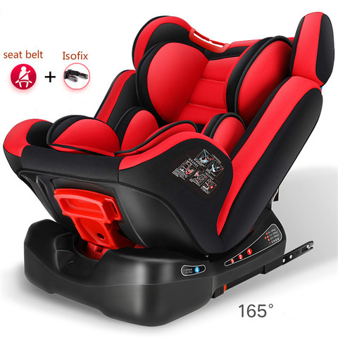 Ajustable Niño asiento de seguridad de coche 0-12Y/ 9-36kg portátil asiento de coche de bebé ISOFIX difícil interfaz arnés de cinco puntos niño asiento de coche ► Foto 1/6