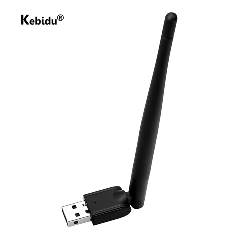 Kebidu-Adaptador USB MT-7601 WIFI de 150Mbps, tarjeta de red inalámbrica, USB 2,0, WiFi, adaptador LAN 802,11 B/g/n con antena giratoria ► Foto 1/6