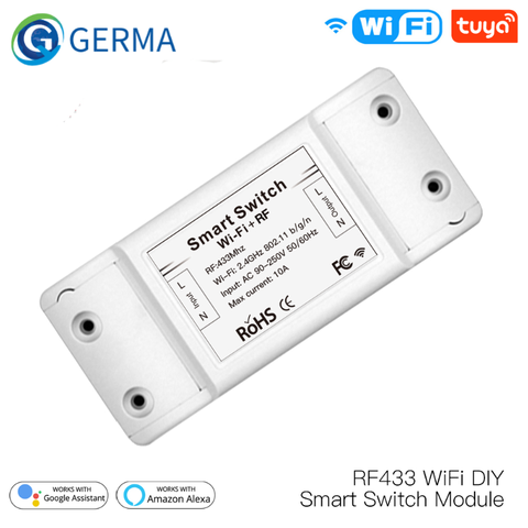 Módulo de interruptor inteligente RF433, Control remoto para automatización inteligente, vida inteligente, Tuya, funciona con Alexa y Google Home ► Foto 1/6