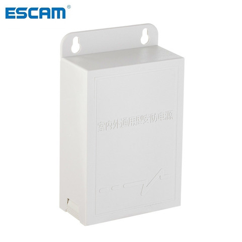 ESCAM-Adaptador de fuente de alimentación para cámara de seguridad CCTV, dispositivo de vigilancia con conexión de cámara de alimentación, impermeable, para exteriores, DC 12V, 3A ► Foto 1/5