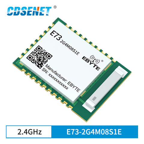 NRF52833 BLE 5,1 Módulo de radiofrecuencia 2,4 GHz de malla de hilo ZigBee 8dBm CDSENET E73-2G4M08S1E para UAV inteligente casa transceptor inalámbrico receptor ► Foto 1/6