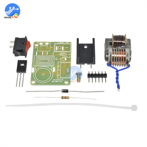 15KV de alta frecuencia DC de alta tensión de arco encendido inversor generador de impulso paso-18650 Kit de bricolaje U núcleo transformador suite 3,7 V ► Foto 1/6