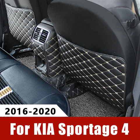 Cubierta del apoyabrazos del coche Kick Pad funda de protección del asiento trasero niños Anti-Kick Pad para Kia Sportage 4 QL 2022 2017 2016 Accesorios ► Foto 1/6