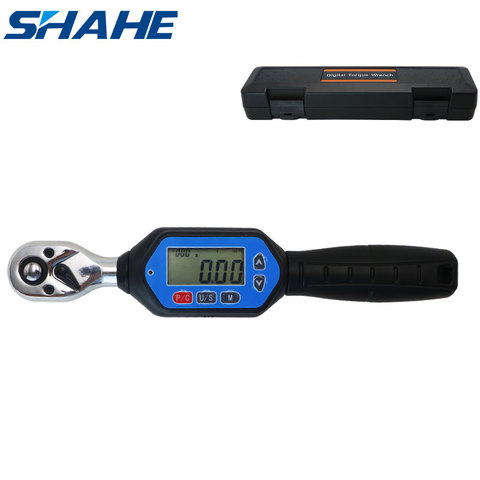 Shahe-MINI llave dinamométrica digital para reparación de coches y bicicletas, herramienta de mano ajustable, 1/4 pulgadas, 3/8 pulgadas, 1/2 pulgadas ► Foto 1/6