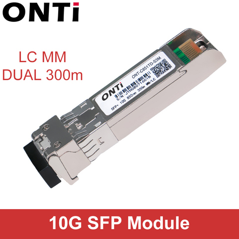 10 módulo Gb SFP multimodo 300m MM Duplex SFP + transceptor LC conector óptico SFP-10G-SR Compatible con Cisco Mikrotik interruptor ► Foto 1/5