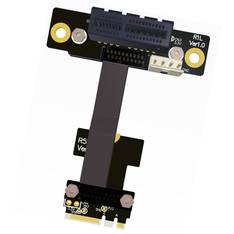 Riser-Cable adaptador de tarjeta de extensión M.2 WiFi A + E A PCI-e x4, Gen3.0, ae-key A E para PCIE 3,0x1x4x16 M2 R52SF/R52SL/R52SR ► Foto 1/6