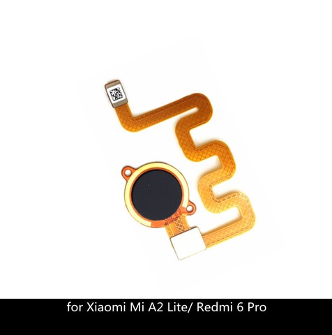 Sensor de identificación de cinta de huella dactilar para Xiaomi mi A2 lite, botón de menú de Inicio, Cable flexible, piezas de repuesto, para Redmi 6 pro ► Foto 1/1