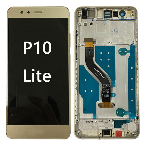 Pantalla LCD Original para HuaWei P 10 Lite, con marco de montaje de digitalizador con pantalla táctil P10 Lite WAS-LX1 WAS-LX1A ► Foto 1/6