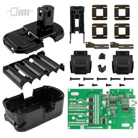 Carcasa de plástico para batería P108, carcasa de funda de PCB para placa de circuito de protección de carga para RYOBI 18V P103 P107 BPL-1815/1820G/18151/1820 ONE + ► Foto 1/3