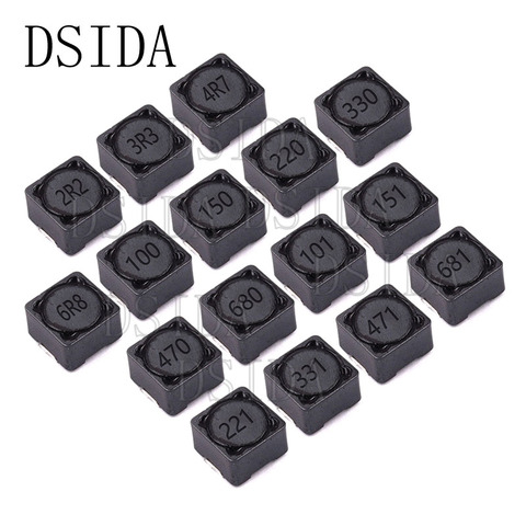 10 Uds 12*12*7mm inductor de potencia CD127R blindado inductor SMD inductancia de potencia SMD 4.7UH 6.8UH 10UH 15UH 22UH 33UH 47UH 68UH 100UH ► Foto 1/4