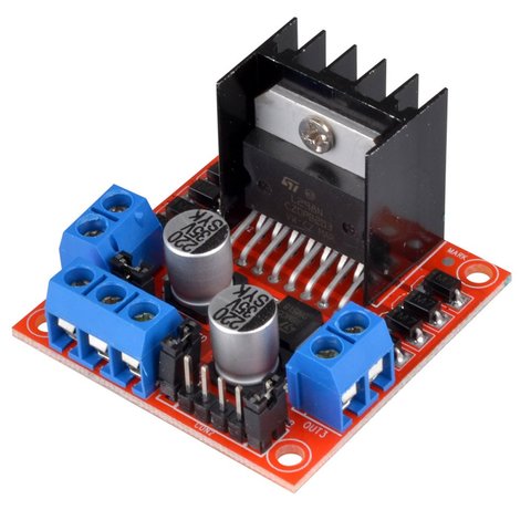 Módulo de placa controladora L298N, motor paso a paso L298N, robot de coche inteligente, placa de pruebas peltier de alta potencia L298, controlador de Motor de CC para arduino ► Foto 1/6