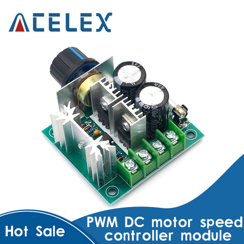 Regulador de velocidad del Motor CC 12V 24V 30V 40V 13KHZ señal PWM automática CC regulador de velocidad interruptor 10A 50V 1000uF ► Foto 1/6