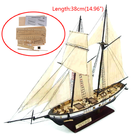 Modelo clásico de montaje de barco de madera, novedad, 1:130/100/70/30, montaje de barco de vela, decoración de madera ► Foto 1/6