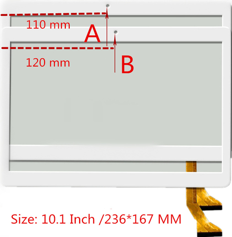 Pantalla táctil de 10,1 pulgadas para tableta MediaTek T906 T 906, reparación de pantalla táctil, piezas de repuesto, tamaño 237*167mm ► Foto 1/2