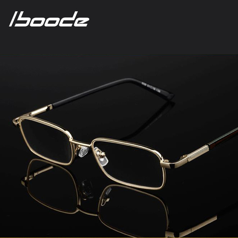 Iboode-gafas de lectura para hombres, lentes de lectura para presbicia + 0,5 0,75 1,0 1,25 1,5 1,75 2,0 2,25 2,5 2,75 3,0 3,25 3,5 3,75 4,0 4,5 6 ► Foto 1/6