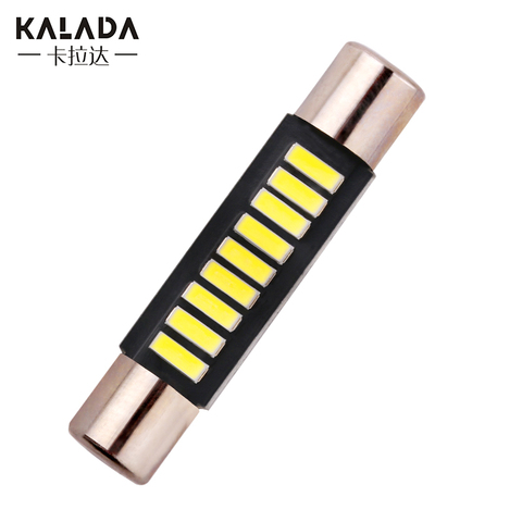 2 uds 4014smd 9 ST6 adorno luces Led de coche 29MM 31MM coche Luces de lectura interiores Auto Domo lámpara licencia plana bombilla cabeza redonda 12V 12V ► Foto 1/6