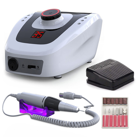 Pulidora eléctrica profesional de uñas, máquina de manicura con pantalla de alta calidad, 32W, 35000RPM ► Foto 1/5