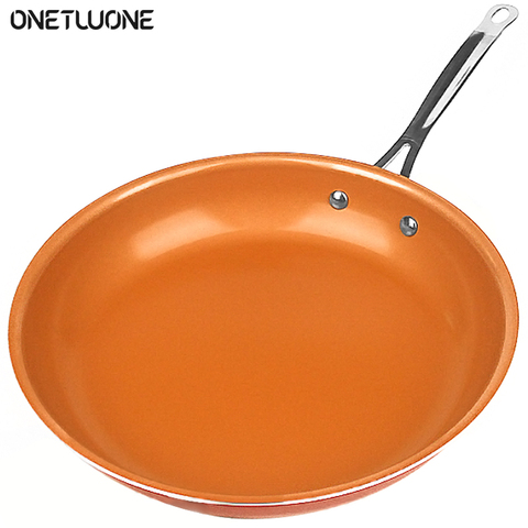 Sartén de 8 pulgadas con recubrimiento de cerámica, sartén antiadherente, sartén para freír huevos de ternera, Cocina de Inducción, horno de calefacción, utensilios de cocina ► Foto 1/6