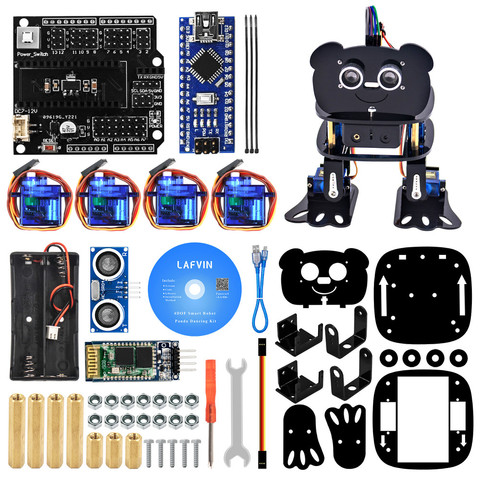 LAFVIN-Kit de Robot de baile programable, 4 DOF, para Arduino Nano, juguete electrónico, compatible con Control de aplicación Android, novedad ► Foto 1/6