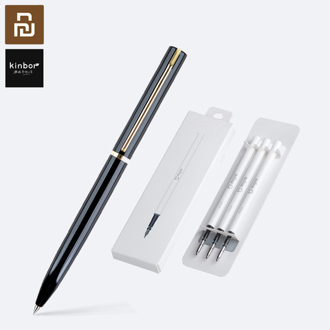 Youpin Kinbor-Bolígrafo De Oro fluido sin tinta, rotativo suave, de bajo perfil, elegante y firme, regalo de aprendizaje para negocios y oficina ► Foto 1/6