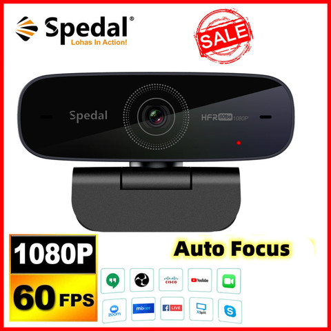 Spedal-cámara web AF926 Full HD1080p 60FPS, enfoque automático, transmisión con micrófonos, USB, para conferencias de negocios, aprendizaje en línea ► Foto 1/6