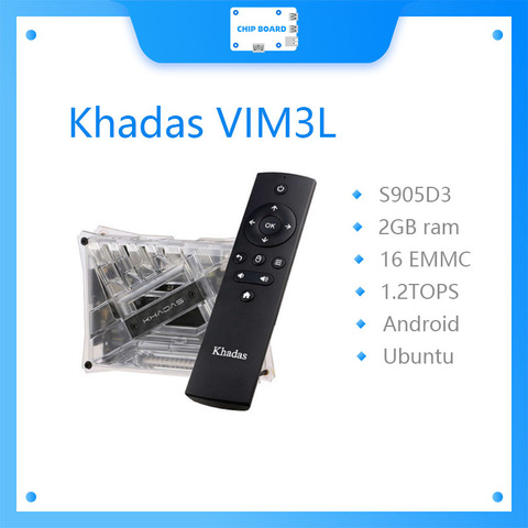 Khadas VIM3L SBC KIT de HTPC: Amlogic S905D3-N0N SBC DIY caso ► Foto 1/1