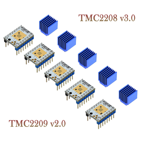 Controlador de Motor paso a paso de dos árboles TMC2208 V3.0, piezas de impresora 3D TMC2130 TMC2209 para SKR V1.3 V1.4 MKS GENL Ramps 1,4 MINI E3, 5 uds. ► Foto 1/6