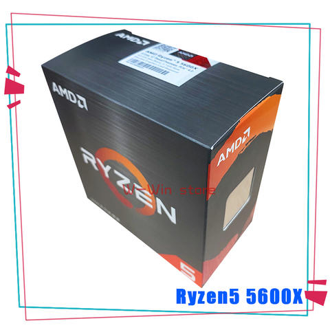 AMD-procesador de CPU Ryzen 5 5600X R5 5600X de 3,7 GHz, seis núcleos, 12 hilos, 65W, L3 = 32M, 100-000000065, enchufe AM4 con ventilador de refrigeración, nuevo ► Foto 1/3