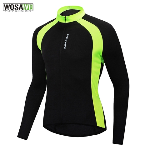 WOSAWE-Camiseta de ciclismo para deportes al aire libre, ropa para bicicleta de montaña, camisetas de manga larga para verano y otoño, Jersey de secado rápido ► Foto 1/6