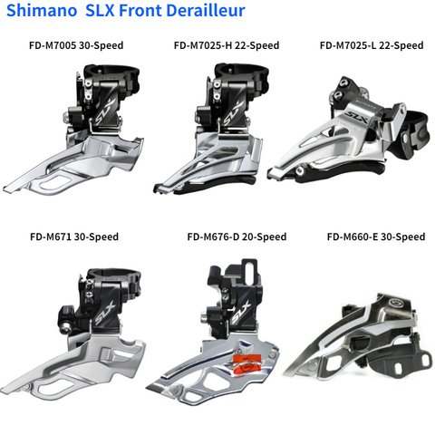 Shimano-desviador delantero SLX FD, M7005-H M7025-H M7025-L M671, M676-D, alto y bajo, doble hacia abajo, M7005, M7025, M676, M660, M660-E ► Foto 1/6