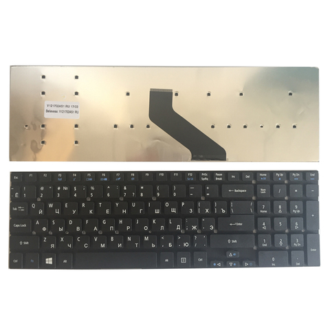 Teclado ruso para Acer Aspire, E5-521, E5-521G, E5-571, E5-511, E5-511G, Z5WAH, RU, teclado negro Nuevo para ordenador portátil ► Foto 1/5