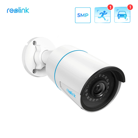 Reolink-cámara IP inteligente con visión nocturna, 5MP, PoE, infrarrojos, para exteriores, con detección de persona/vehículo, RLC-510A ► Foto 1/6