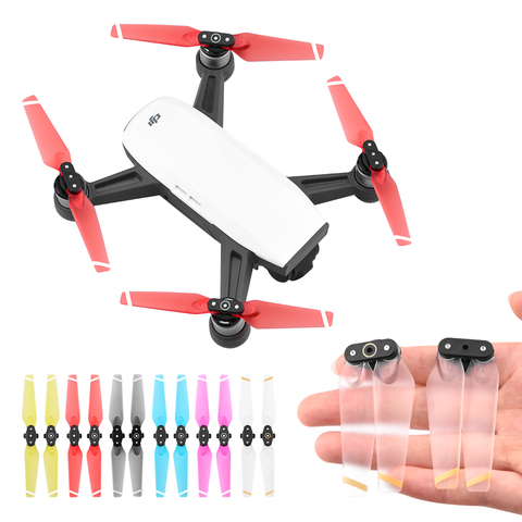 Hélice de liberación rápida para Dron DJI Spark, cuchillas plegables de repuesto, Kits de accesorios, piezas de repuesto, 4730 accesorios coloridos, alas en forma de abanico, 4 Uds. ► Foto 1/6