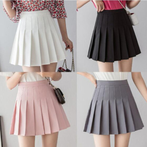 Falda corta Mini ropa blanca faldas Harajuku moda Verano de 2022 el nuevo negro de alta cintura moda de calle Vintage - Historial de precios y revisión | Vendedor de AliExpress -