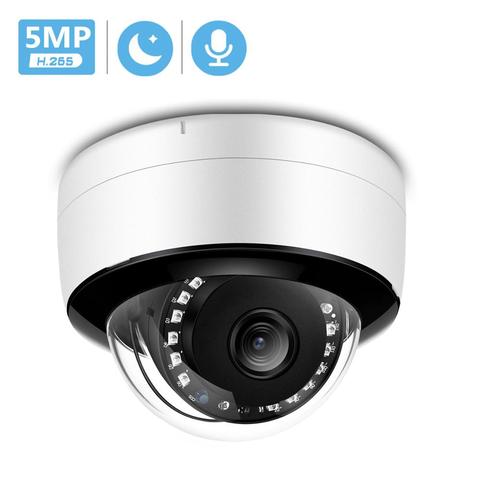 Cámara IP domo de 5MP Interior Ai Human Alert 3MP 48V POE Cámara CCTV de seguridad IR Night VIsion Audio ONVIF P2P 1080P HD Cámara con cable ► Foto 1/6