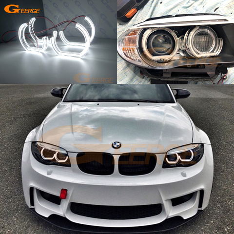 Para BMW serie 1 E82 E88 E87 E81 excelente calidad accesorios de coche Ultra brillante DTM M4 estilo kit de luces led Ojos de Ángel DRL anillos de halo ► Foto 1/6